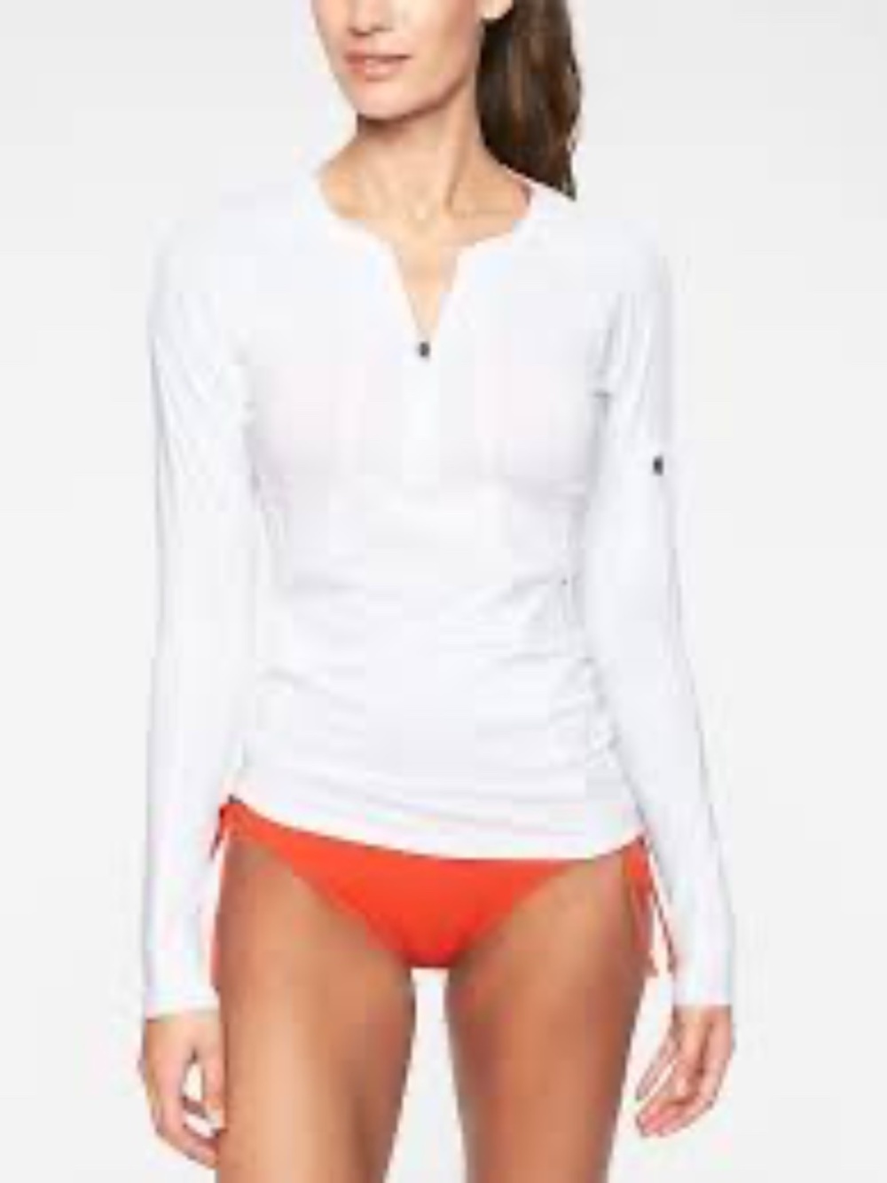Athleta Plus size Pacifica UPF Top 2. White